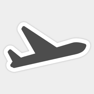 Funny Airplane Heart, Aviation Sticker